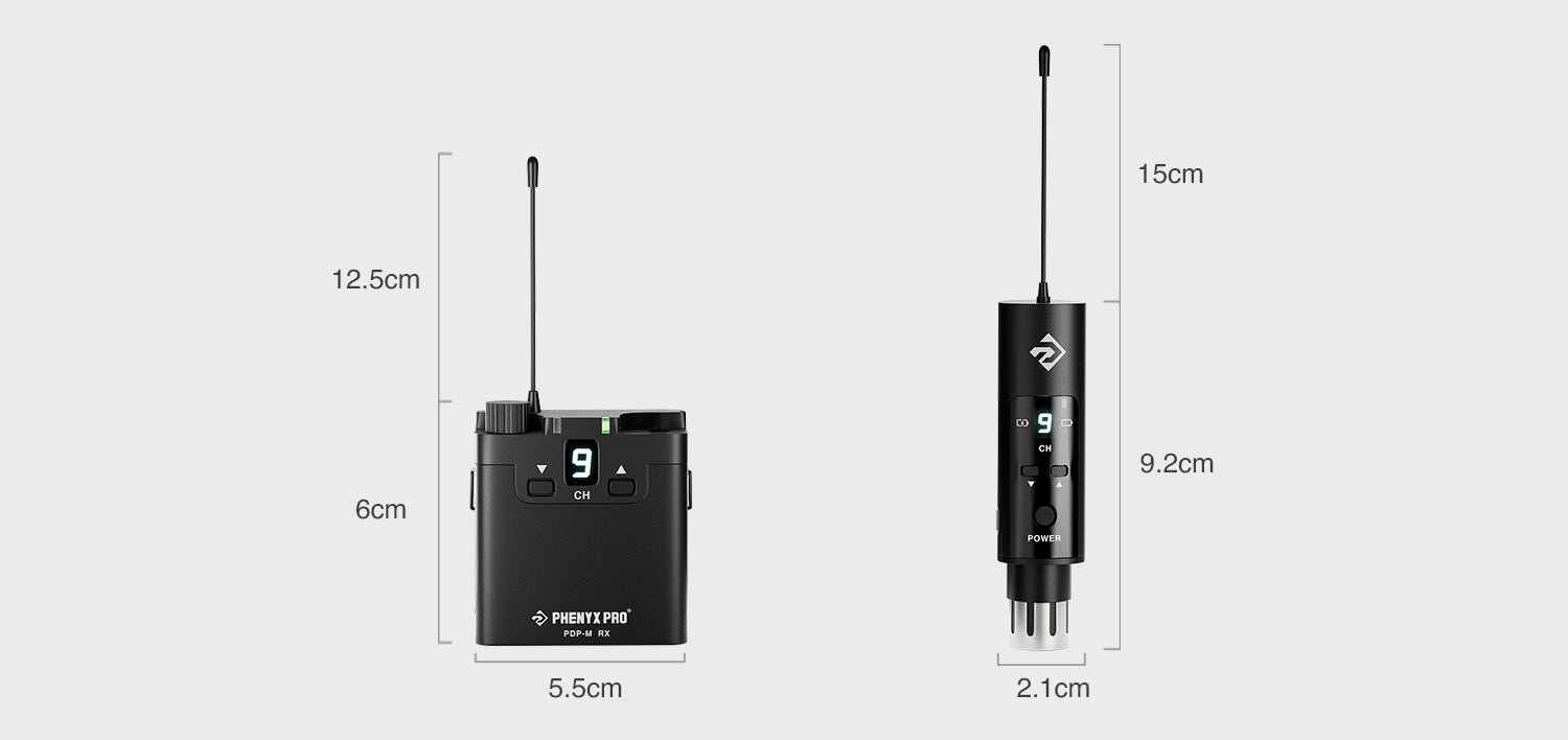 PDP-M — Sistema Portátil de Monitor In-Ear Estéreo UHF com 16 Frequências - Imagem 17