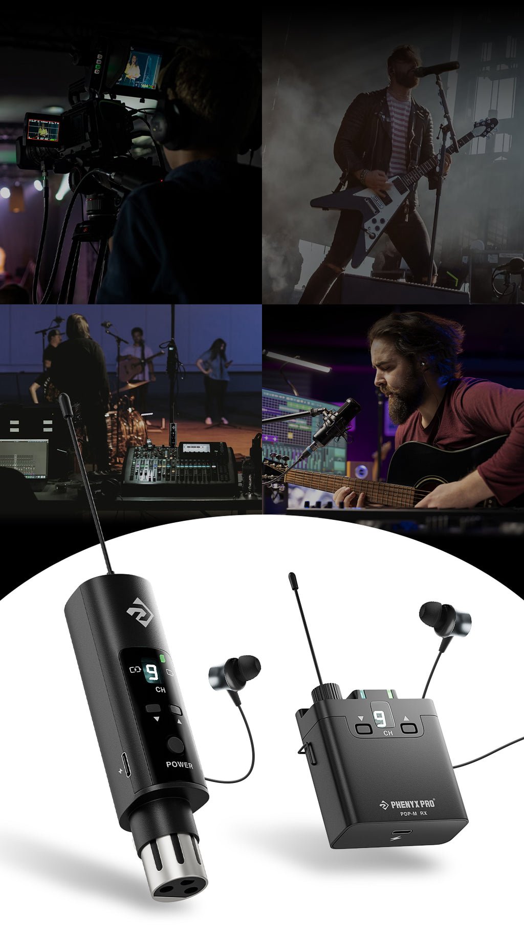 PDP-M — Sistema Portátil de Monitor In-Ear Estéreo UHF com 16 Frequências - Imagem 14