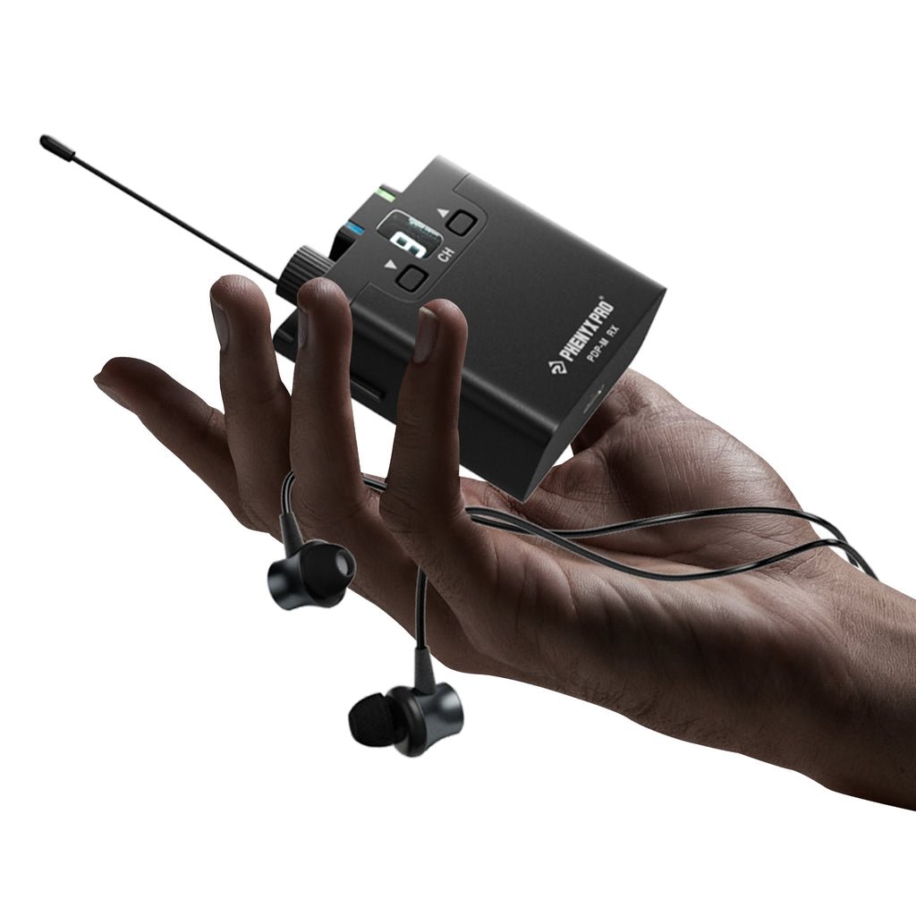 PDP-M — Sistema Portátil de Monitor In-Ear Estéreo UHF com 16 Frequências - Imagem 5