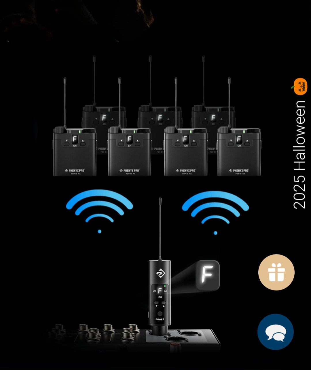 PDP-M — Sistema Portátil de Monitor In-Ear Estéreo UHF com 16 Frequências - Imagem 19