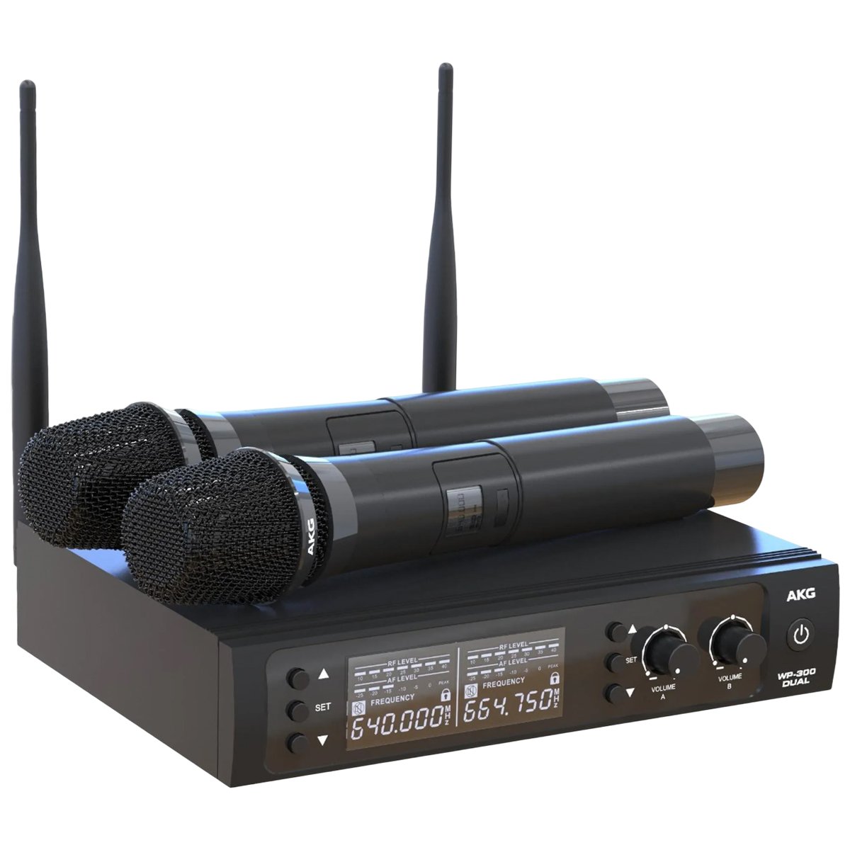 AKG WP300 Vocal Dual – Sistema de Microfone Sem Fio Profissional UHF - Imagem 2