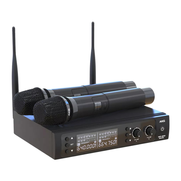 AKG WP300 Vocal Dual – Sistema de Microfone Sem Fio Profissional UHF - Imagem 16