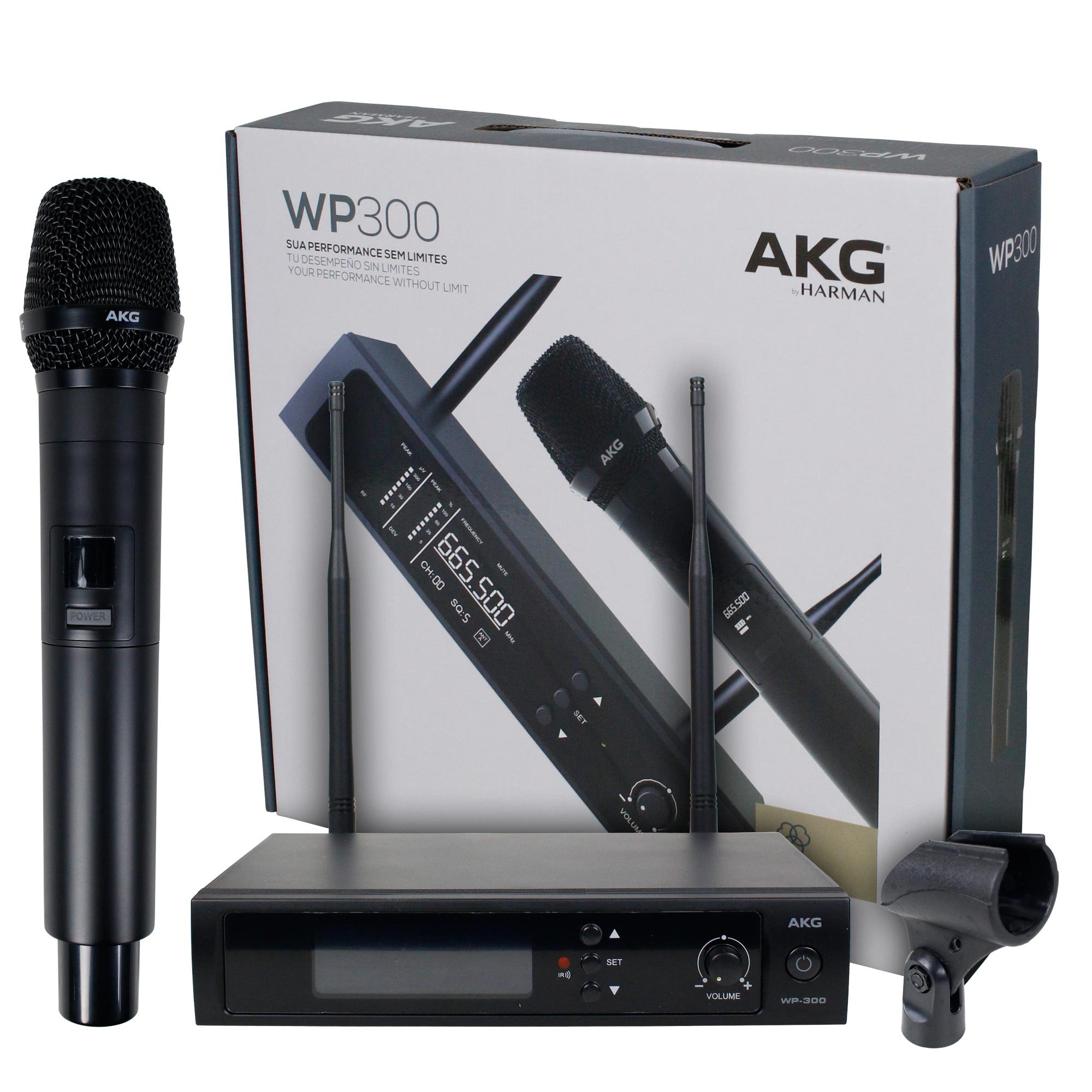 AKG WP300 Vocal – Sistema de Microfone Sem Fio Profissional UHF - Imagem 22
