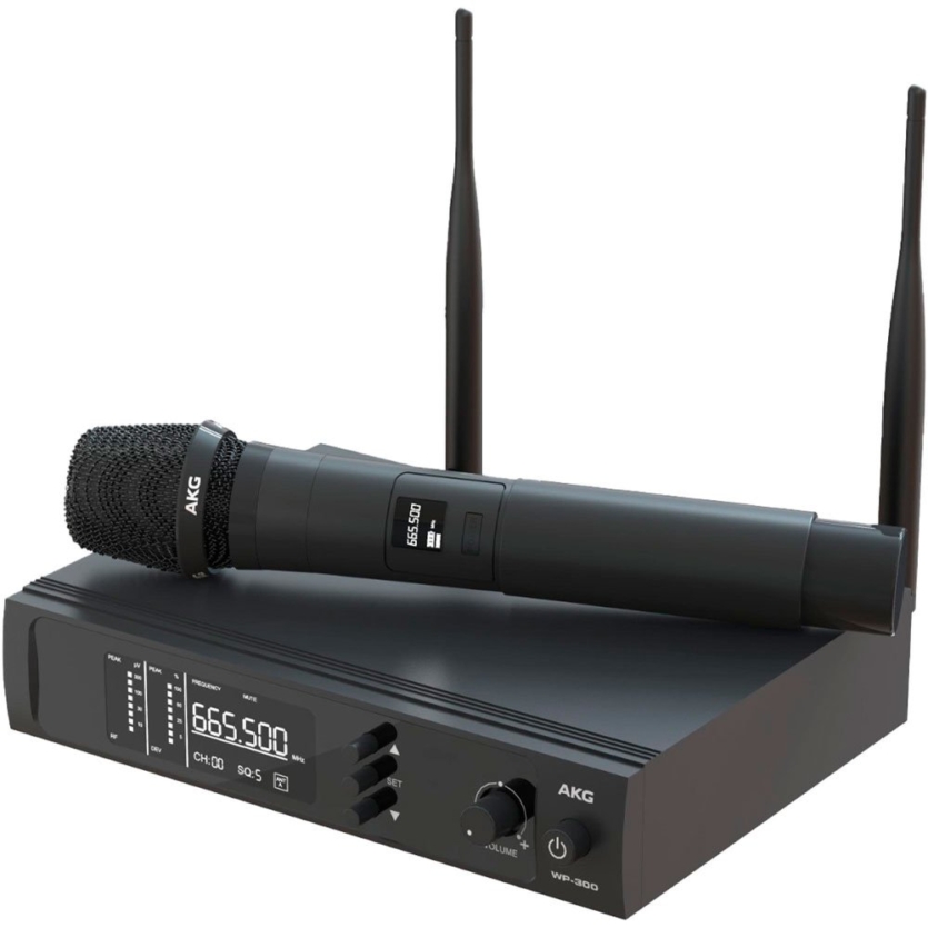 AKG WP300 Vocal – Sistema de Microfone Sem Fio Profissional UHF