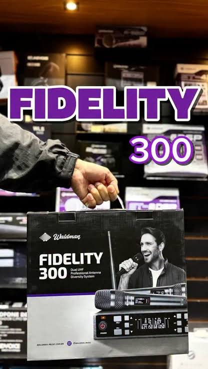 Microfone Bastão Duplo Sem Fio Waldman Fidelity 300 WFD-300 - Imagem 17