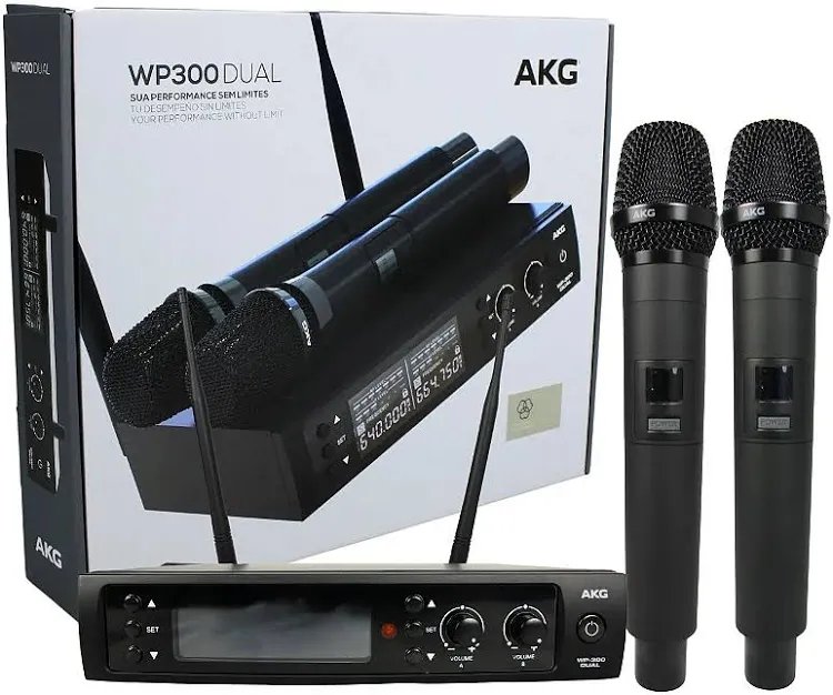 AKG WP300 Vocal Dual – Sistema de Microfone Sem Fio Profissional UHF - Imagem 21