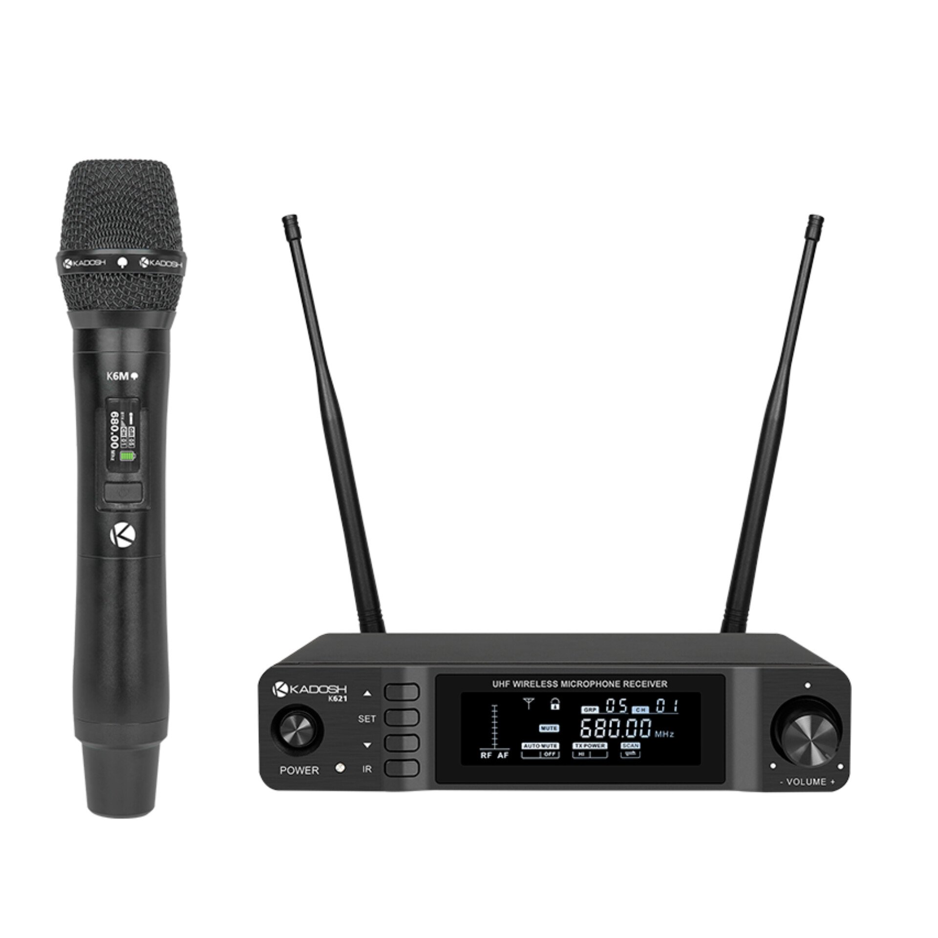 Microfone Sem Fio Digital 24bits Kadosh K621M ( aceita troca de cápsulas )