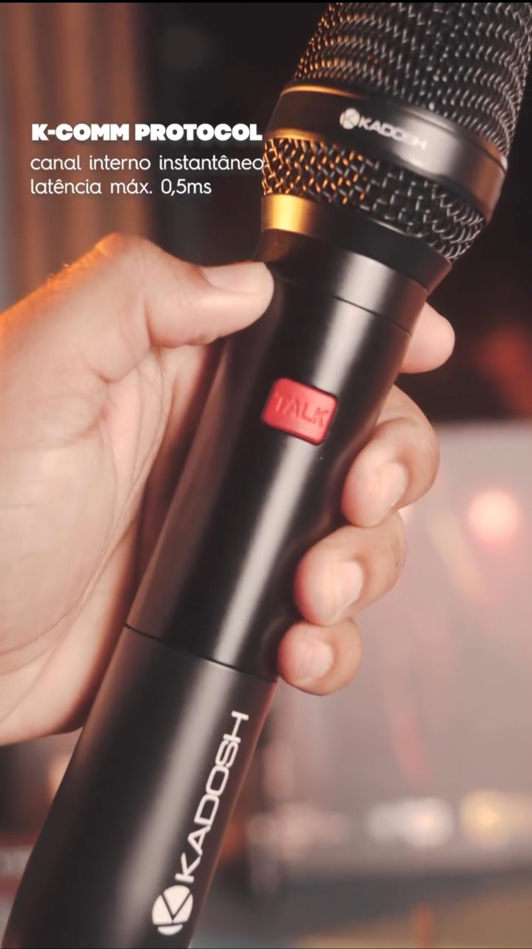 Microfone Sem Fio K621M K-COMM Profissional Digital 24bits (TALKBACK) - Imagem 12