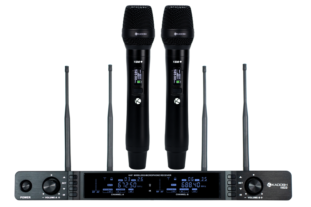 Microfone Duplo Sem Fio Kadosh K622M Profissional Digital 24bits - Imagem 18