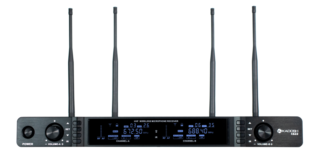 Microfone Duplo Sem Fio Kadosh K622M Profissional Digital 24bits - Imagem 21