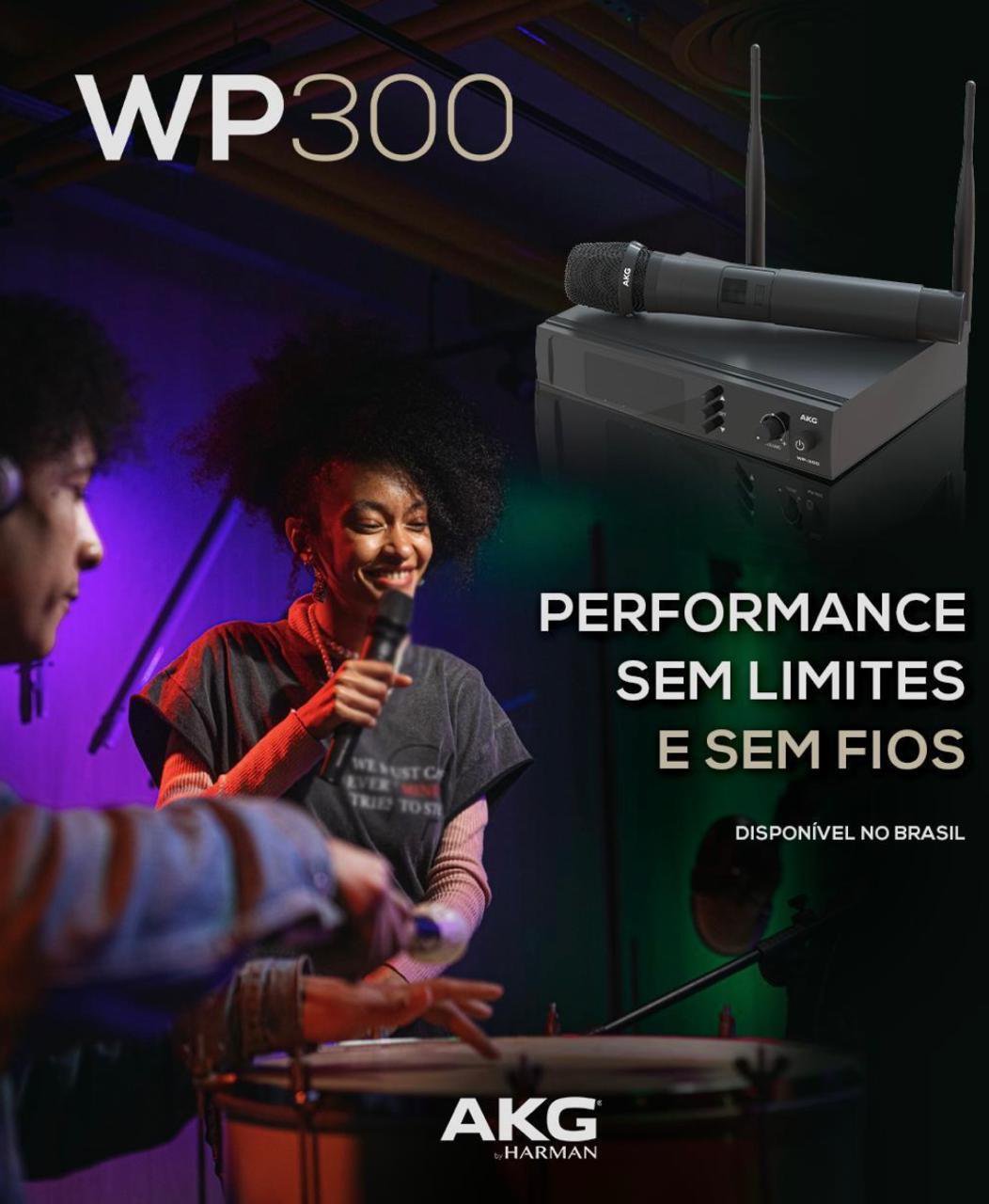 AKG WP300 Vocal – Sistema de Microfone Sem Fio Profissional UHF - Imagem 2