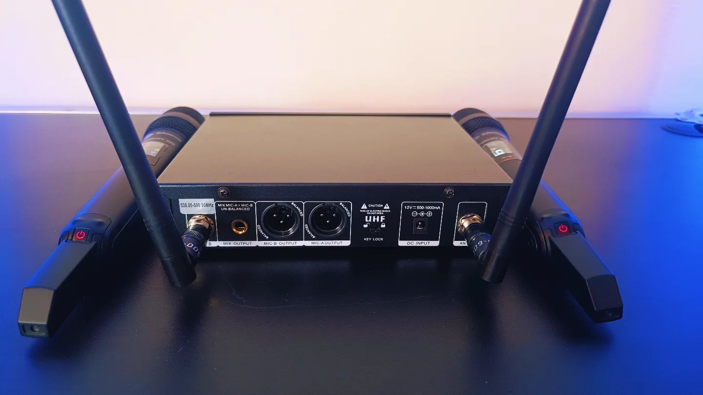 Microfone Bastão Duplo Sem Fio Waldman Fidelity 300 WFD-300 - Imagem 29