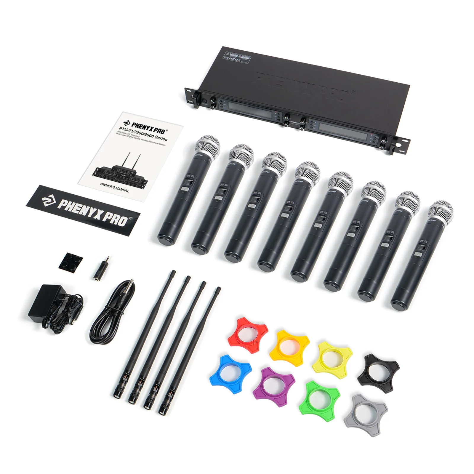Sistema de Microfone Sem Fio PTU-6000-8H – Phenyx Pro | 8 Canais UHF Profissionais - Imagem 9