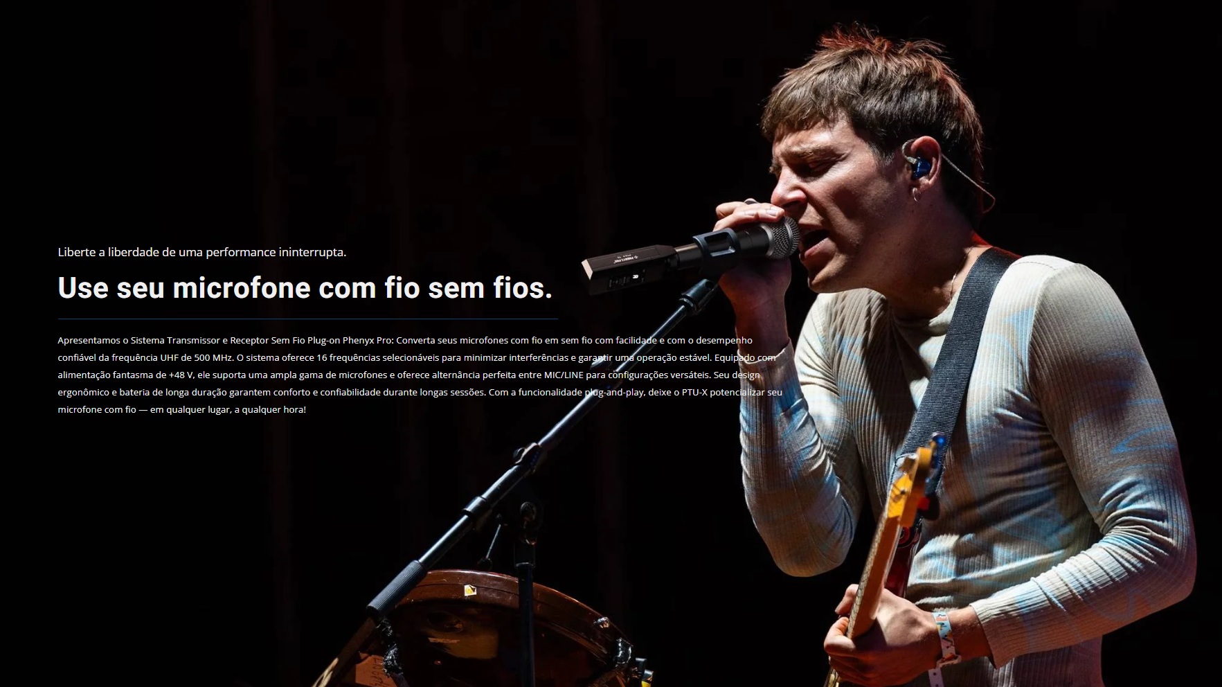 Sistema Transmissor e Receptor Sem Fio XLR Plug-On - PHENYX PRO PTU-X | 16 Frequências UHF - Imagem 8