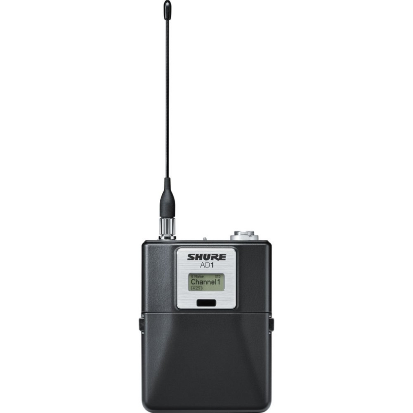 Shure AD1 Transmissor Bodypack Digital UHF – AXIENT DIGITAL - Banda G55 (470–636 MHz)
