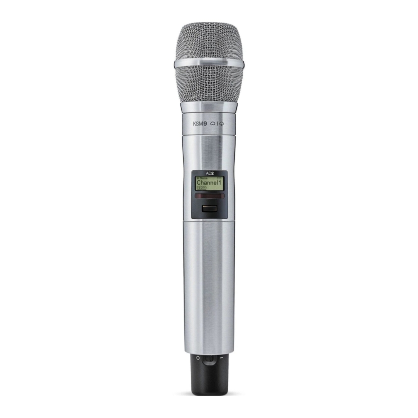 Axient Digital Transmissor Microfone Bastão KSM9 Sem Fio AD2/K9N Nickel com TalkBack