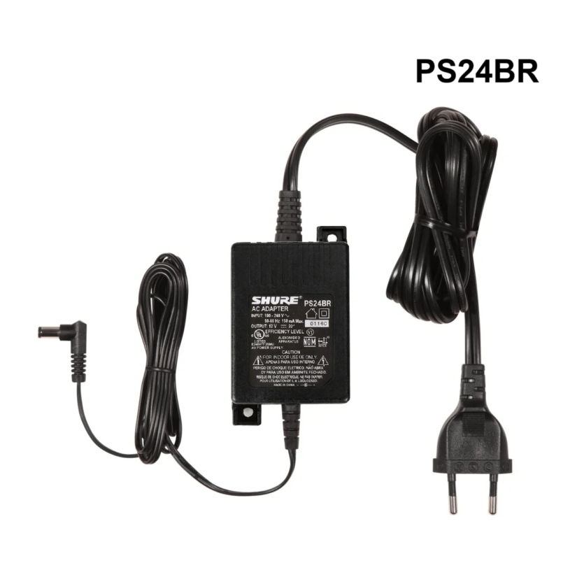 Fonte 12v de alimentação Sistemas Sem Fio Shure PS24BR Bivolt