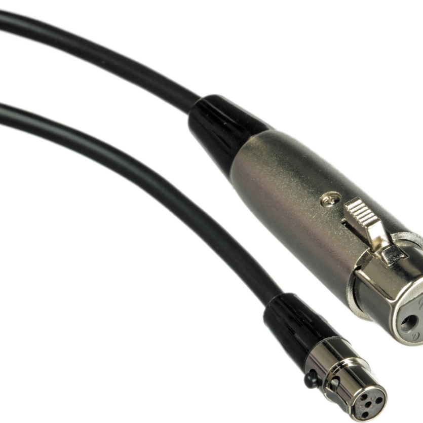 WA310 Cabo Microfone XLR fêmea, Mini TA4F 4 Pinos, 1.2 metros
