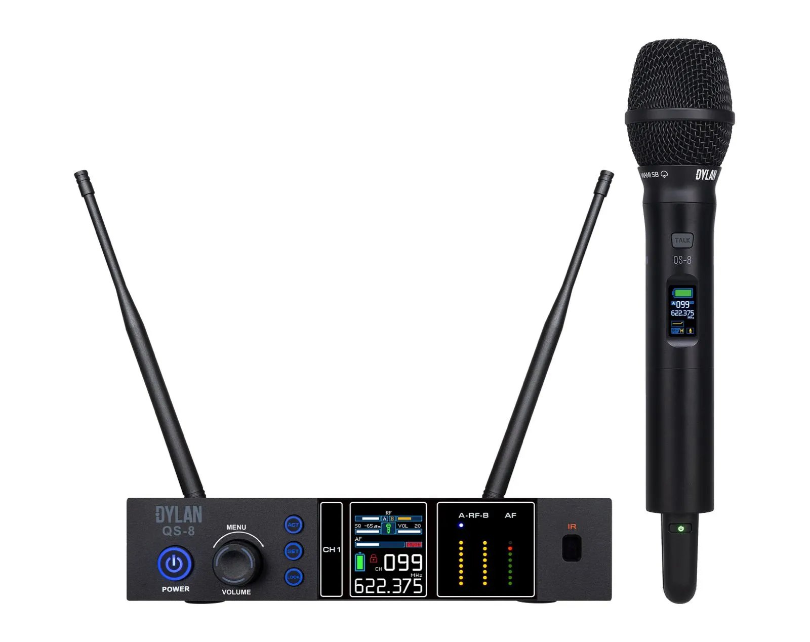 Microfone Sem Fio Dylan QS-8 Talkback Profissional - Imagem 3